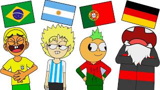 Português VS Argentino VS Portugal VS Alemão