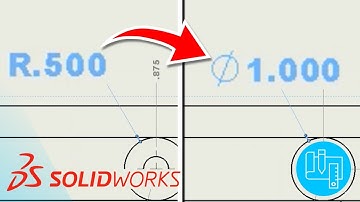 How to change Radius dimension to Diameter in SolidWorks drawing