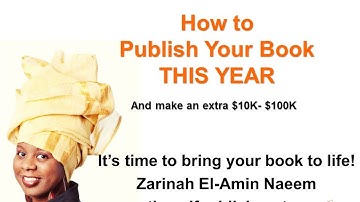 How to Write and Self-Publish Your Book THIS YEAR and make an extra $10K - $100K