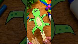 Paper sheet easy turtle craft ideas for kids #shorts #ytshorts #viral #kids #trending #craft #diy