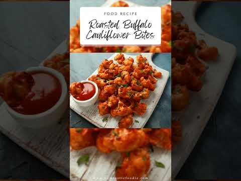 Roasted Buffalo Cauliflower Bites | YumTastic Foodie