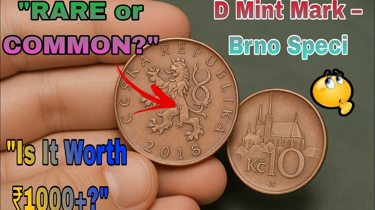 "2018 Czech Republic 10 Korun Coin | D Brno Mint Mark – Rare Collector’s Edition!"