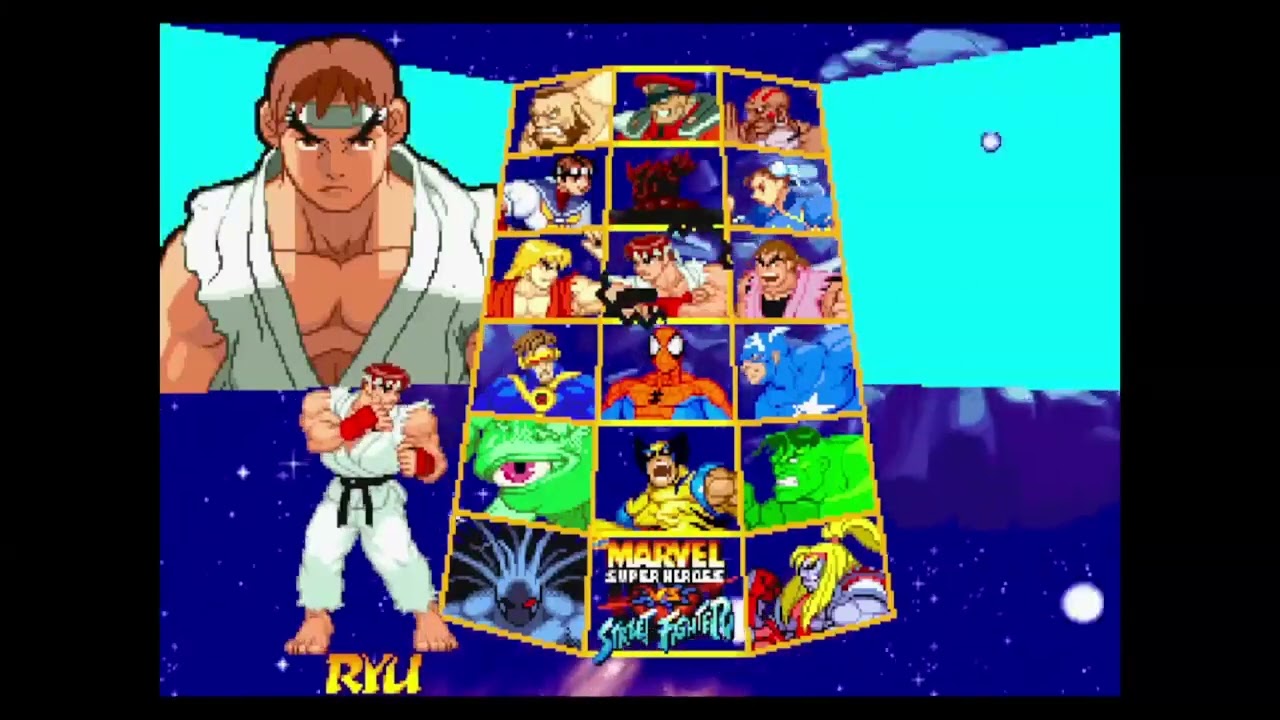 Best Fighting Game Character Select Music - Marvel Super Heroes vs Street Fighter 