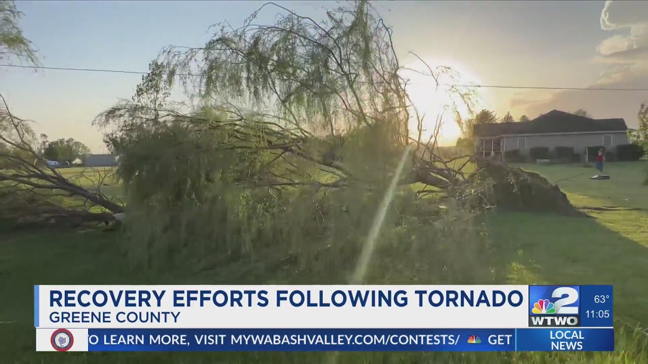 Recovery efforts following Linton tornado