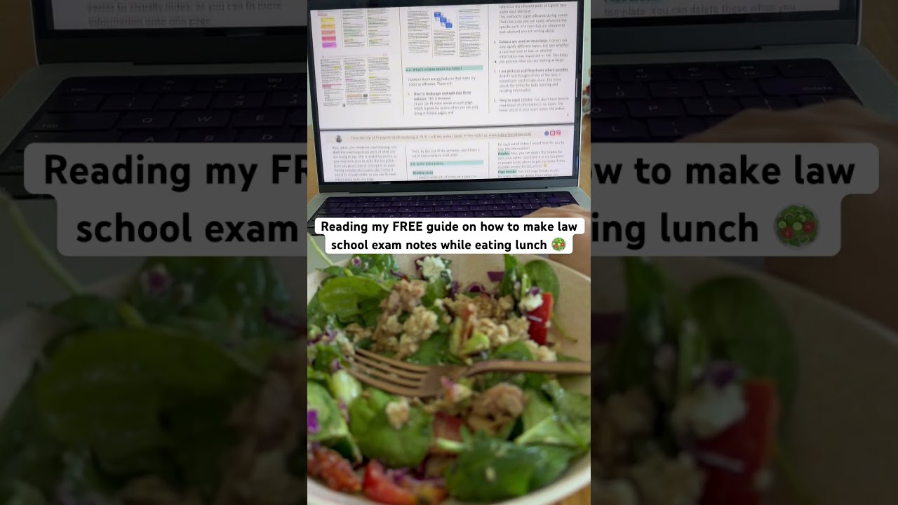🙌 Get my FREE guide on making law school exam notes here: 