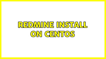 Redmine install on CentOs