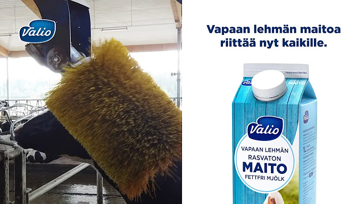Valio | Vapaan lehmän maito