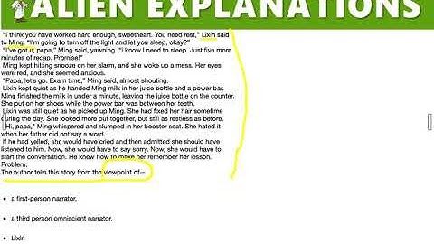 5th Grade - Reading - First- or Third-Person Point of View - Question Feedback - 154885