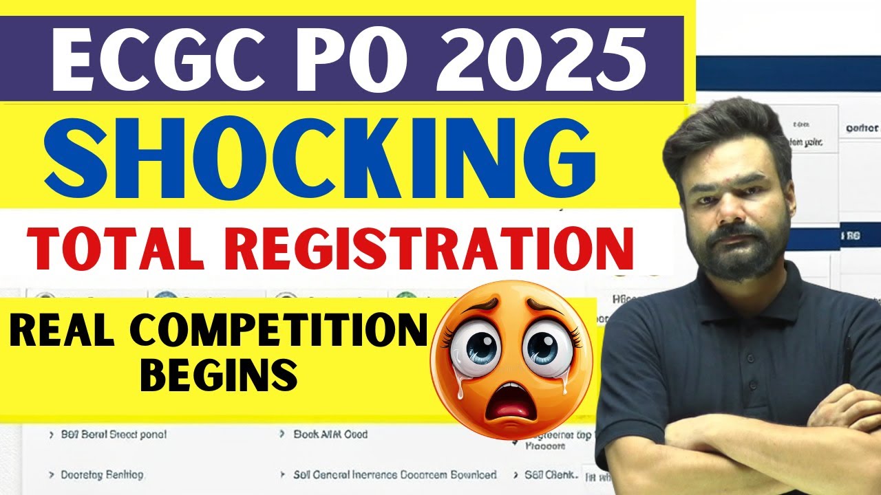 ✅ ECGC PO 2025 | Official Registration Count Out | Actual Competition Level Explained