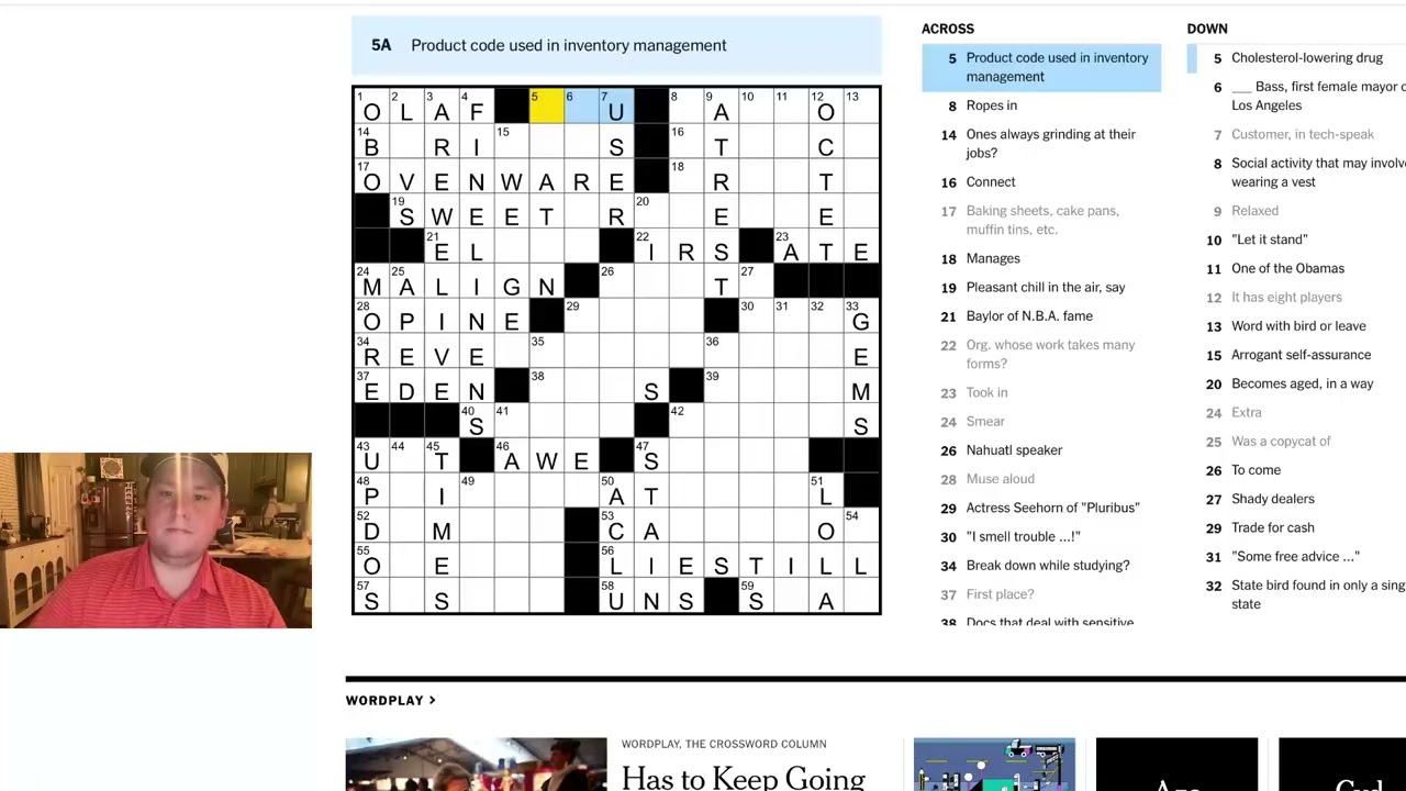 Crossword Challenge | NYT Crossword 02/20/2026