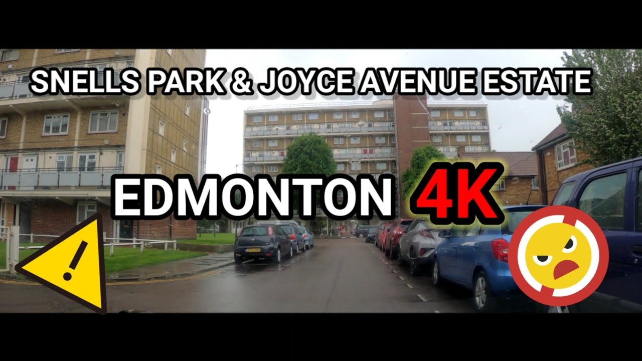 2ND HALF OF SNELLS PARK & JOYCE AVE ESTATE IN THE RAIN , EDMONTON,N18