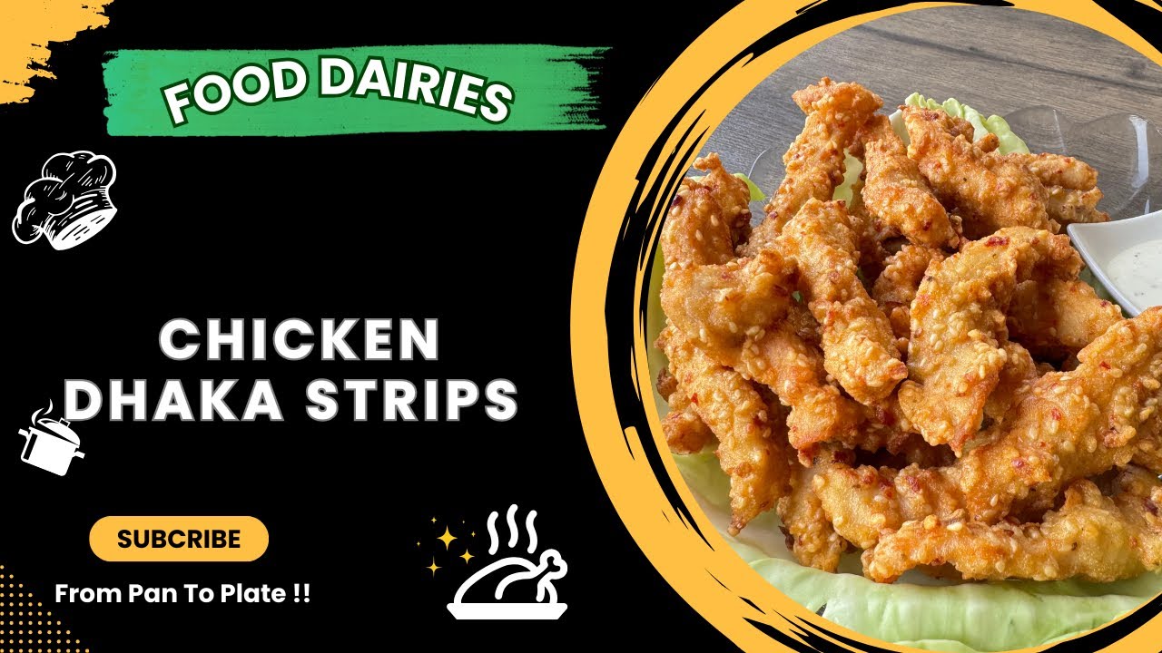 Quick Chicken Dhaka strips | Easy & yummy snack | recipe by Food ...