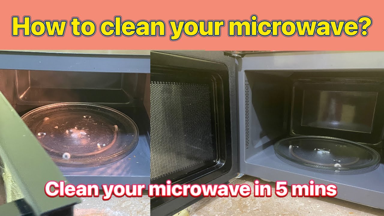 How to clean your microwave oven ? Clean your microwave in 5 minutes