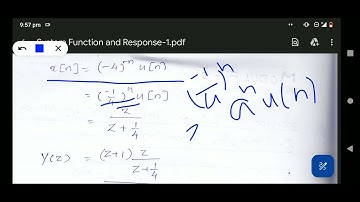 Transfer Function and Response of Discrete Time Systems