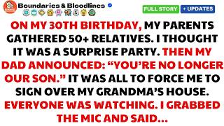 We're Disowning You Tonight — My Parents Declared At My 30th Birthday. I Took The Mic And Said...