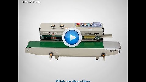 FRD-1000-2 continuous sealing machine with ink roll coding