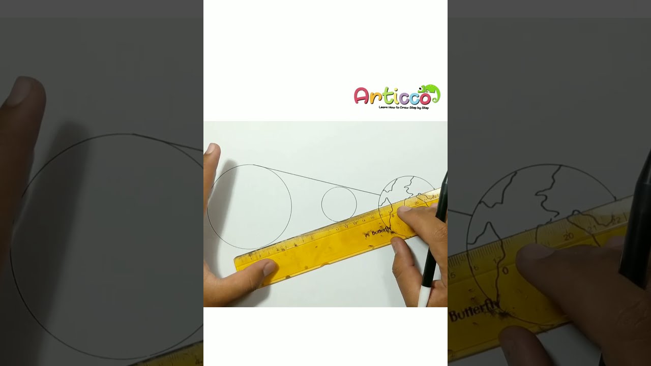 How to Draw Solar Eclipse #Shorts