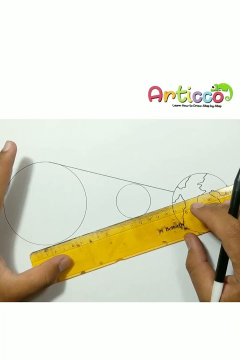 How to Draw Solar Eclipse #Shorts