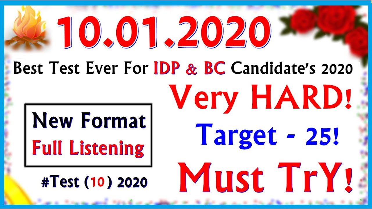 IELTS LISTENING PRACTICE TEST 2020 WITH ANSWERS | 10.01.2020