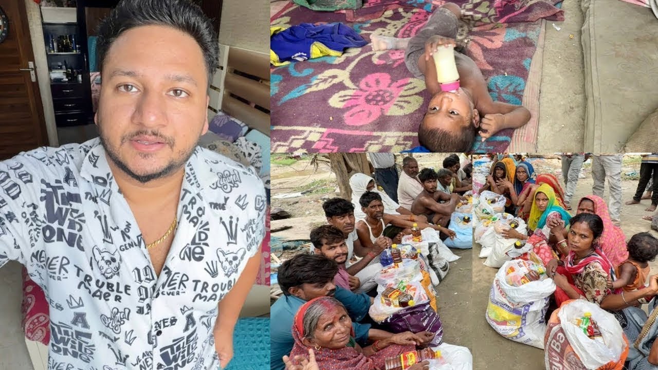 65 Ration Distribution To Needy People At Slum  