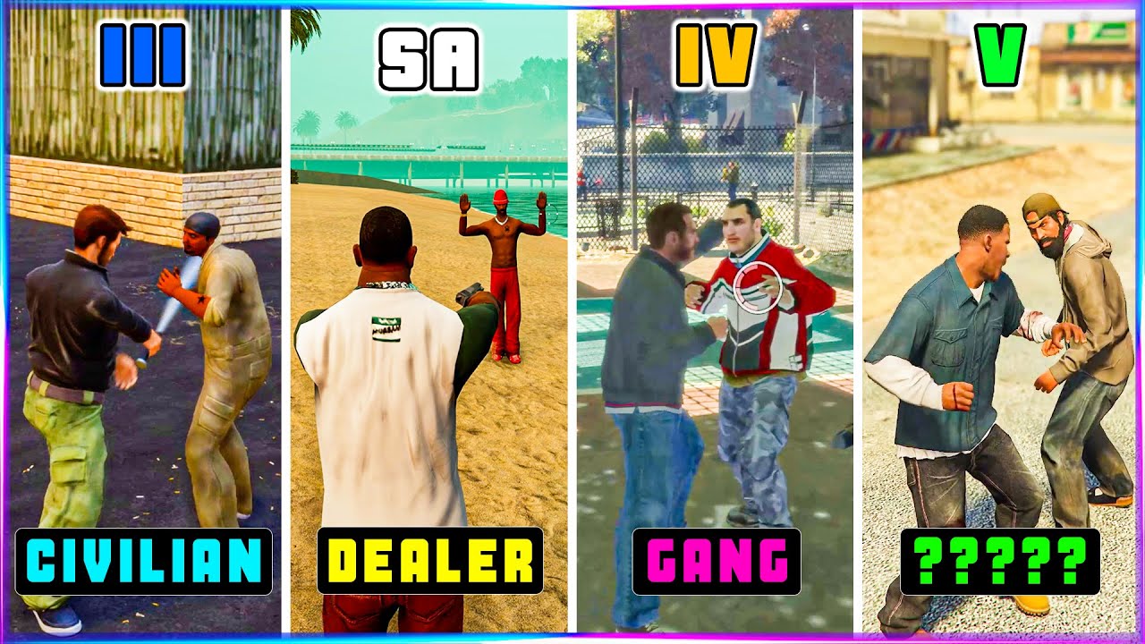 The First Official Kill of Every GTA Character - GTA Evolution (GTA 3 ...