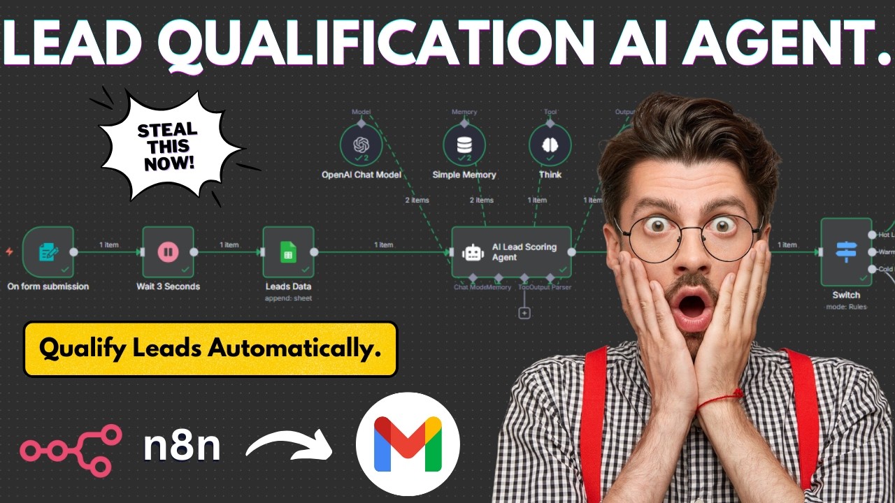 How to EASILY Create a Lead Qualification AI Agent in N8N! - YouTube