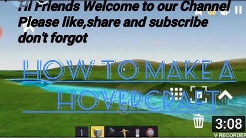 How to make a hovercraft in evertech sandbox