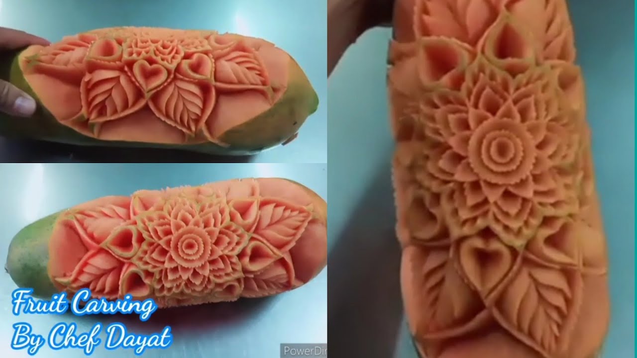 Papaya Carving for beginner | By Chef Dayat