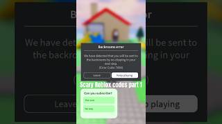 Scary error codes compilation #roblox