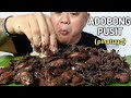 Adobong pusit pinatuyo  mukbang philippines