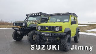 SUZUKI Jimny "олива" - легкий тюнинг для проходимца.