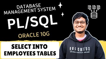 Select into Employees Table using PL/SQL || Database Management System Lab || CSE || Oracle 10g