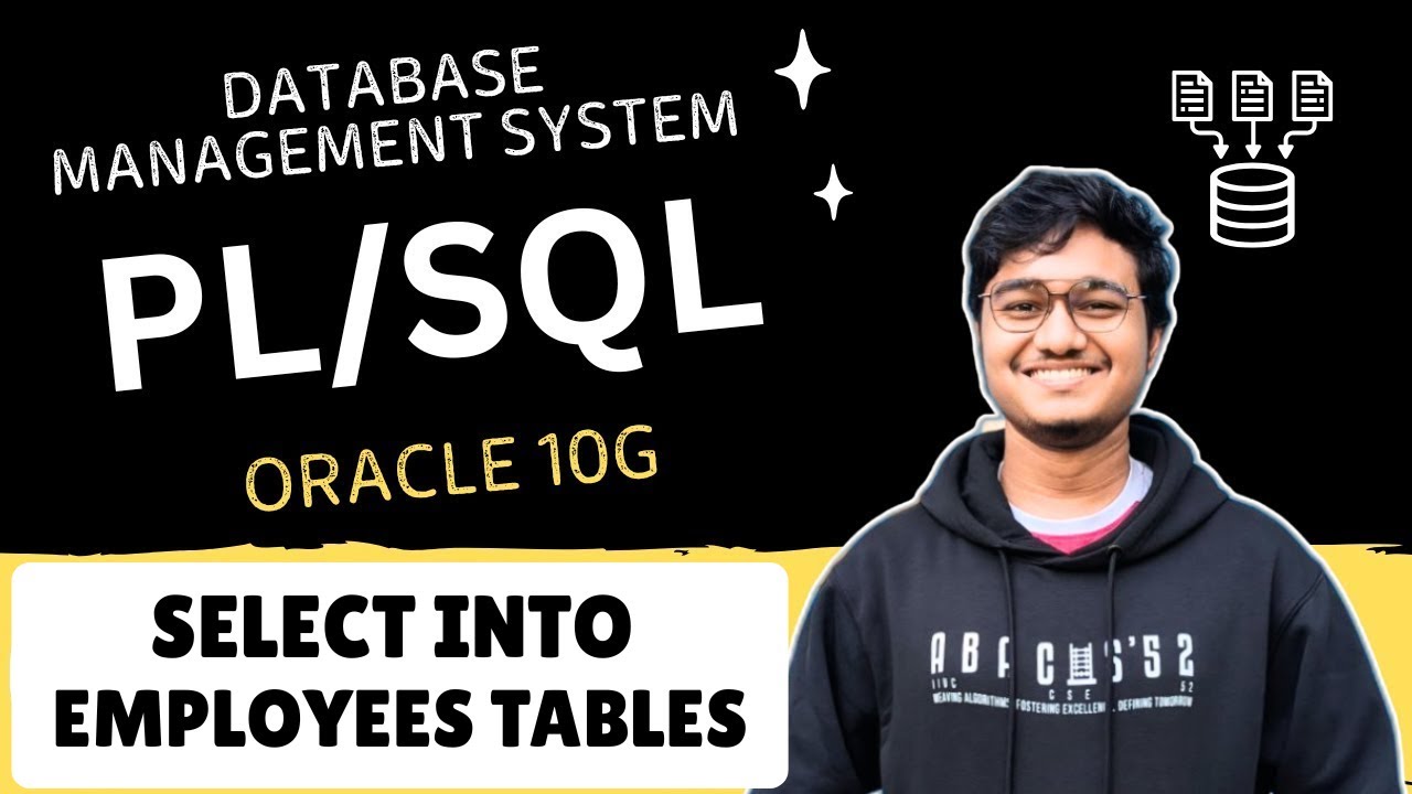 Select into Employees Table using PL/SQL || Database Management System ...