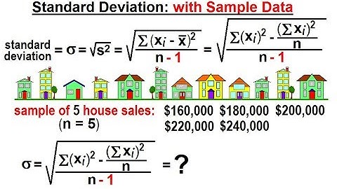 Statistics: Ch 2 Graphical Representation of Data (33 of 62) Standard Deviation: With Sample Data