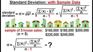 Famous Statistics: Ch 2 Graphical Representation of Data (33 of 62) Standard Deviation: With Sample Data Profile