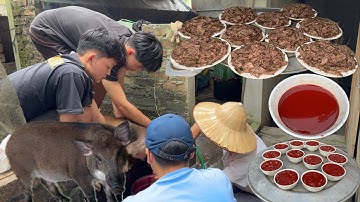 Lợn Rừng Lên Cỗ, Tiết Canh Đỏ Chót, Món Thịt Nướng, Tái Nâu Truyền Thống Cực Ngon | Nguyên TM