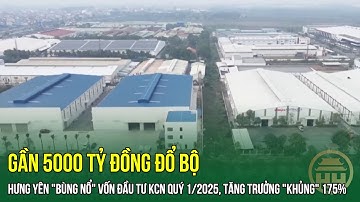 "Bùng Nổ" Vốn Đầu Tư KCN Quý 1/2025: Gần 5000 Tỷ Đồng Đổ Bộ, Tăng Trưởng "Khủng" 175% | HYTV
