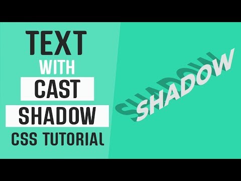 Text With Cast Shadow CSS | CSS Text Effects | CSS Tutorials