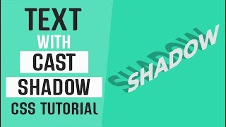 Text With Cast Shadow CSS | CSS Text Effects | CSS Tutorials