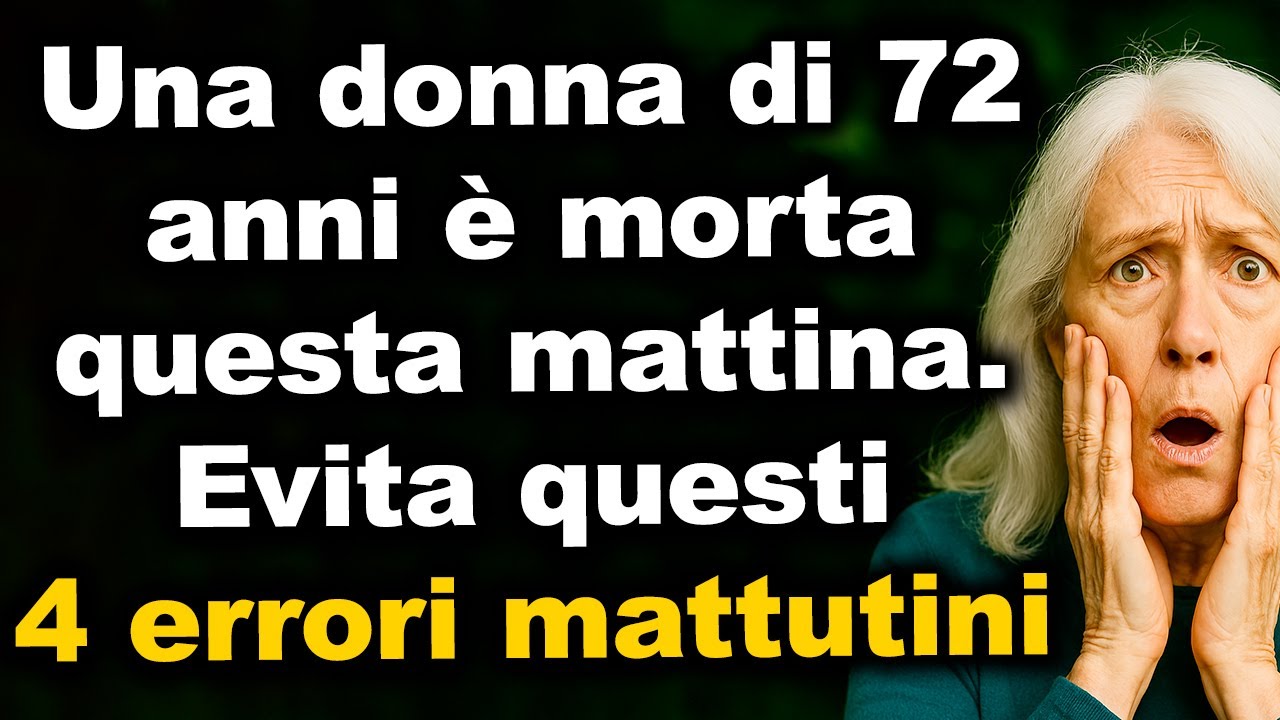 4 pericolosi errori mattutini che commettono le persone oltre i 70 anni ...