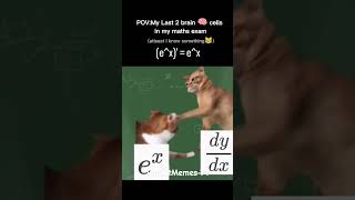 My Last Two Brain Cells During a Math Exam🤣😿 #MathMemes #Calculus #FunnyCats #Shorts #mathway
