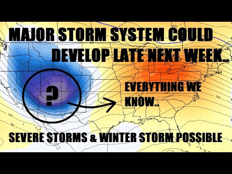 MAJOR storm system could be on the way.. everything we know as of now ...
