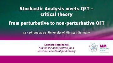 Léonard Ferdinand: Stochastic quantization for a tensorial non-local field theory