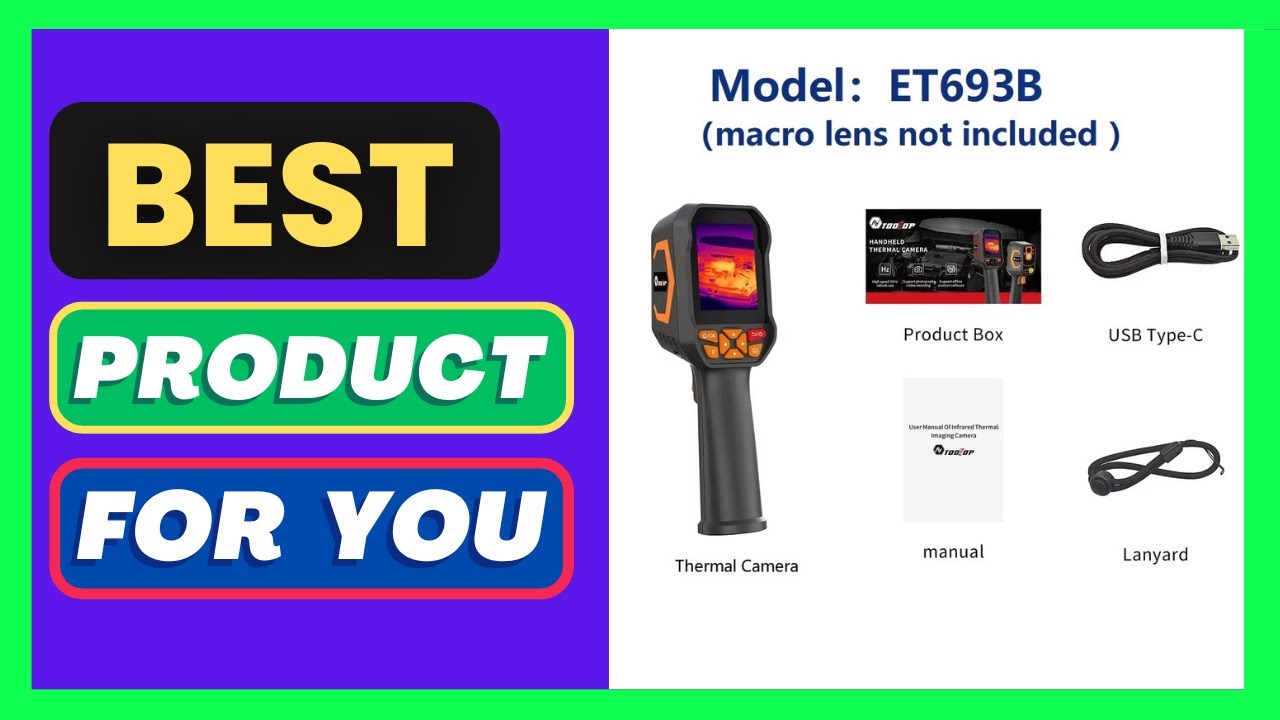 ET693B -20~550℃ Thermal Imager Video Pictures Storage Super IR