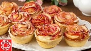 Simple and beautiful! Cake Roses from apples