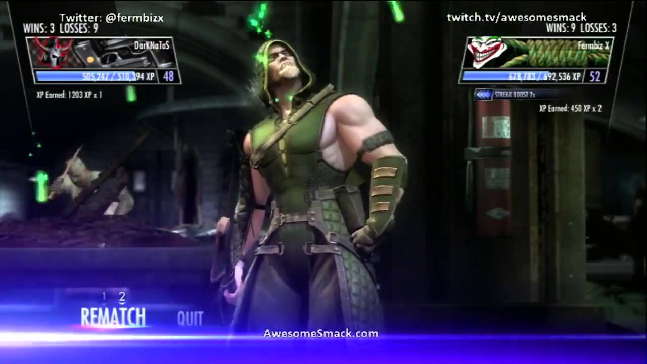 Injustice: DarKNaTaS (LB GA AQ GL) vs Fermbiz X (Grundy)
