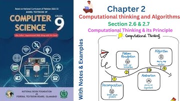 what is computational thinking & Its principle |9 Class Computer section 2.6 & 2.7