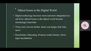 Reflective video of digital business model