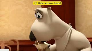 Bernard Bear At The Restaurant Funniest Cartoon Moments For Kids
