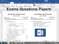 how to make question paper in Microsoft word Hindi